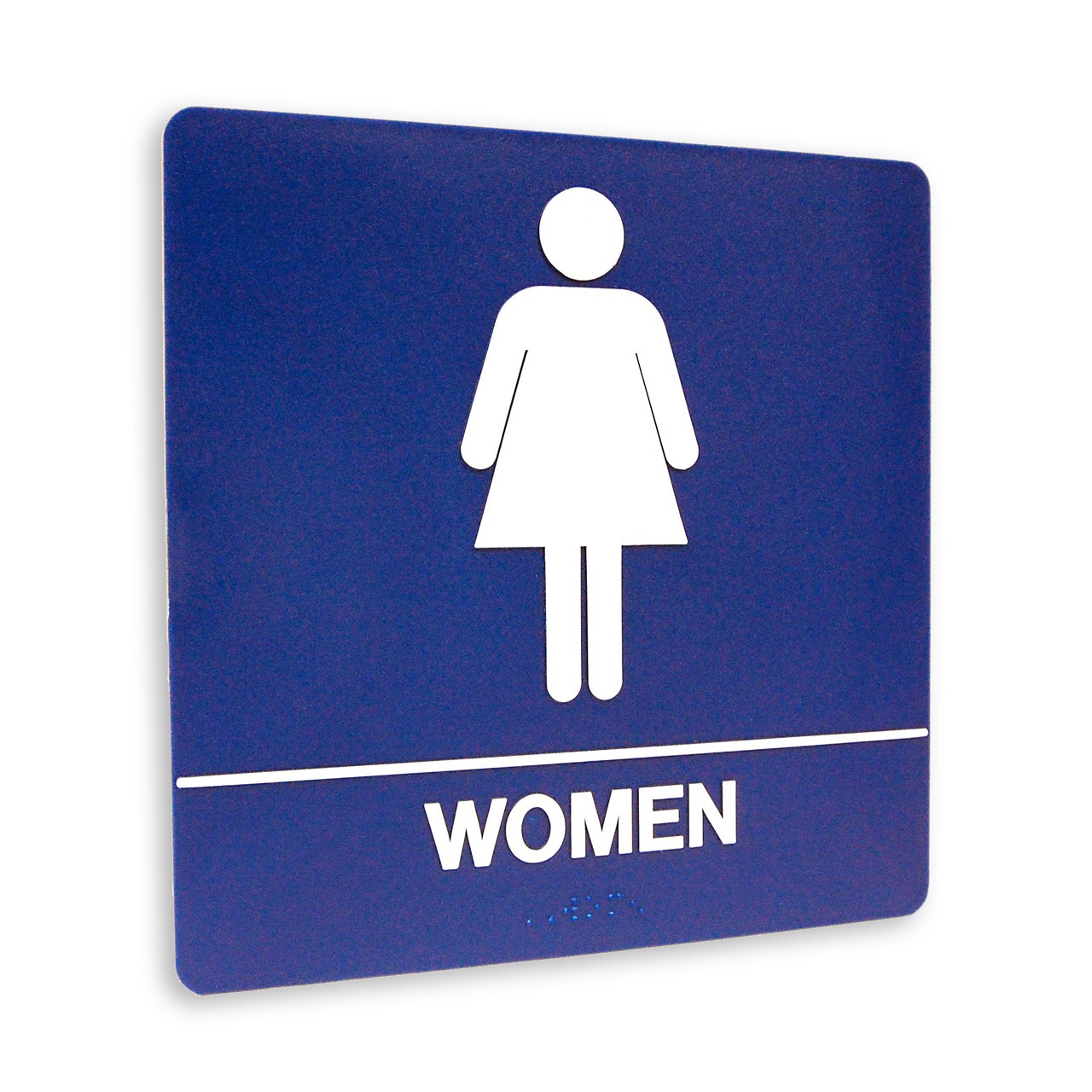 8" x 8" Restroom Sign - "WOMEN", (4) Standard Colors - The Kroy ...