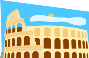 Roman Colosseum - vector Clip Art