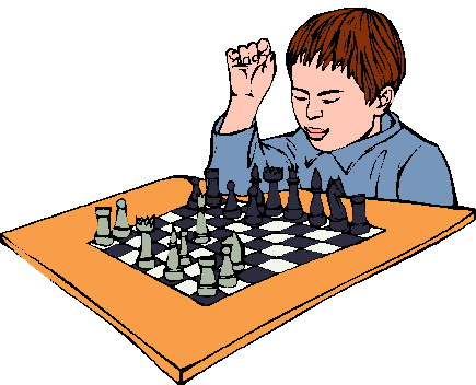 Clip Art - Clip art playing chess 910497