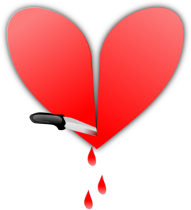 Broken Heart clip art - vector clip art online, royalty free ...