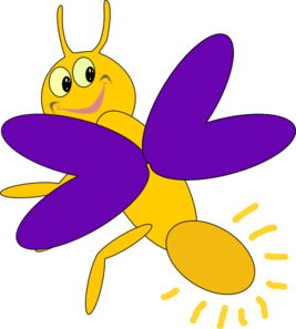 Purple Firefly 5 Clip Art - vector clip art online ...