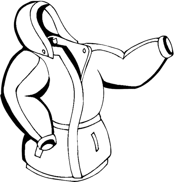 Beautiful Coat Coloring Page