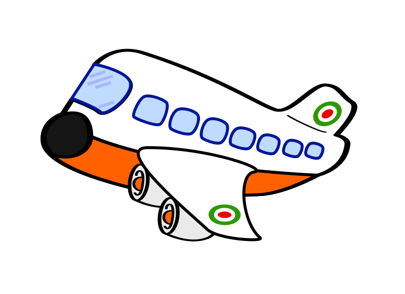 airplane moving clipart - photo #14