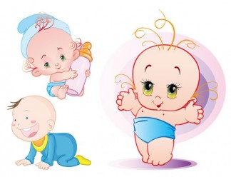 cartoon-vector-cute-baby- ...