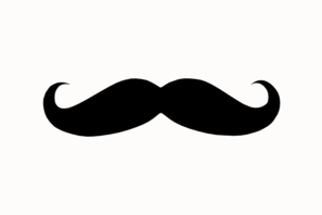 Black Mustache Clip Art - vector clip art online ...