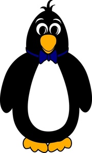 Penguin Clipart Image - Tall Cartoon Penguin