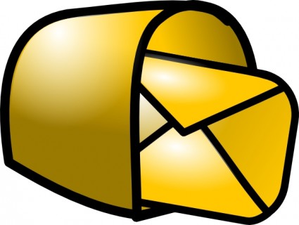gold_theme_mailbox_mail_clip_ ...