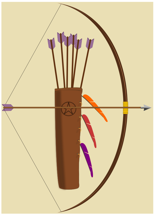free clip art man with bow and arrow - photo #23