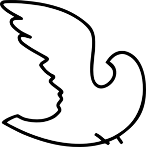 White Dove clip art - vector clip art online, royalty free ...