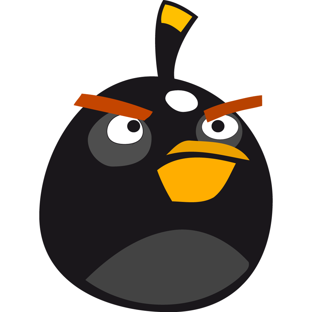 Angry bird black Icon | Angry Birds Iconset | femfoyou