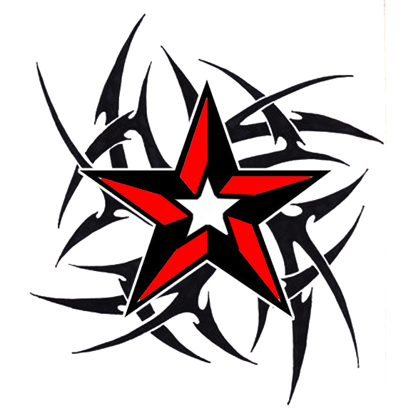 Ultimate Tribal Star Tattoo Design: Real Photo, Pictures, Images ...