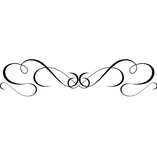 Border Swirl 9 - Quarter Clipart