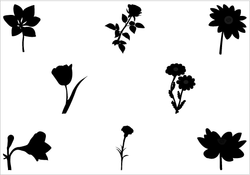 free flower silhouette clip art - photo #35