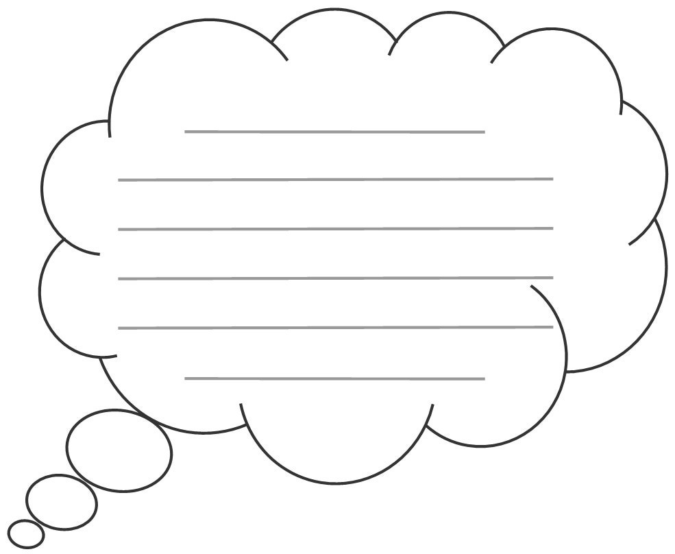 Speech Bubble Writing Template ClipArt Best