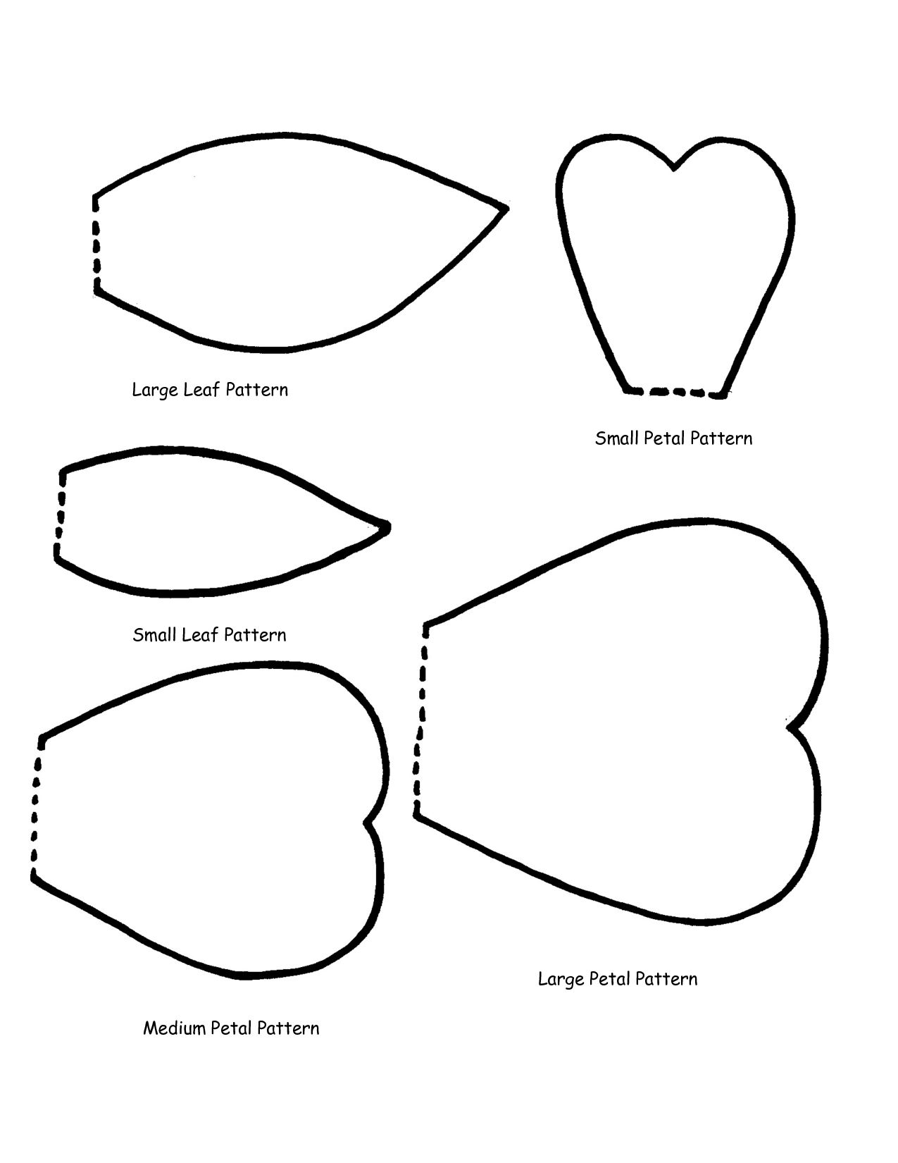 Flower Petal Template Printable