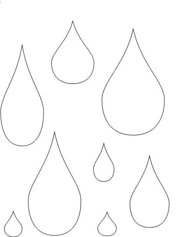 rain drop coloring pages