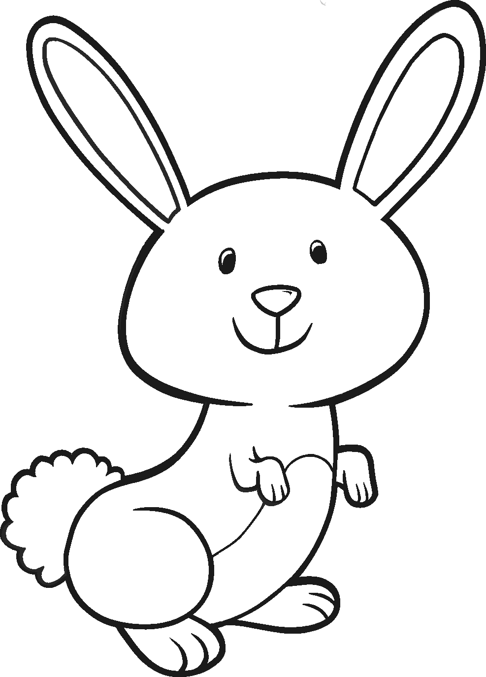 Easter Bunny Traceable Designs - ClipArt Best