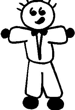Stick Figure Family Decals :: Tuxedo Guy Stick Figure Decal ...