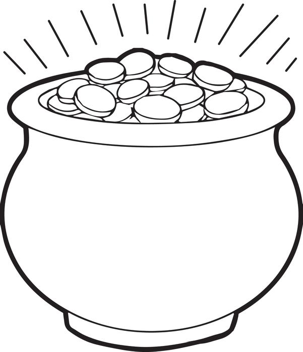 in pot Colouring Pages