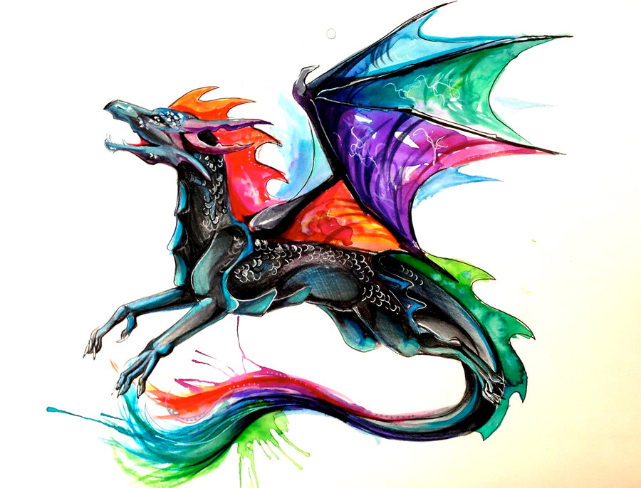My Tie-Dye Dragon by Lucky978 on DeviantArt