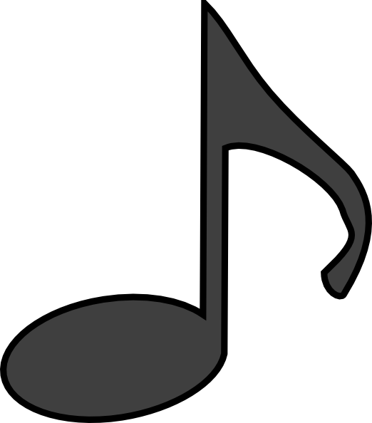 Black Music Notes Clipart