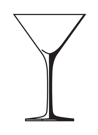 martini glass clipart black and white - photo #12