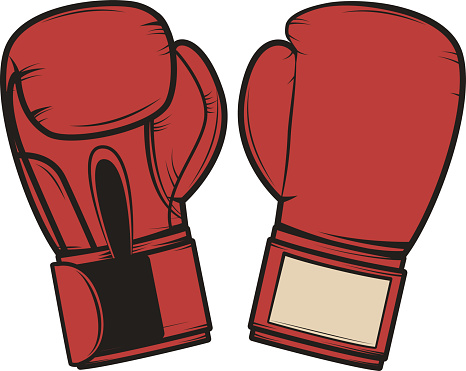 Cartoon Of The Boxing Gloves Art Clip Art, Vector Images ...