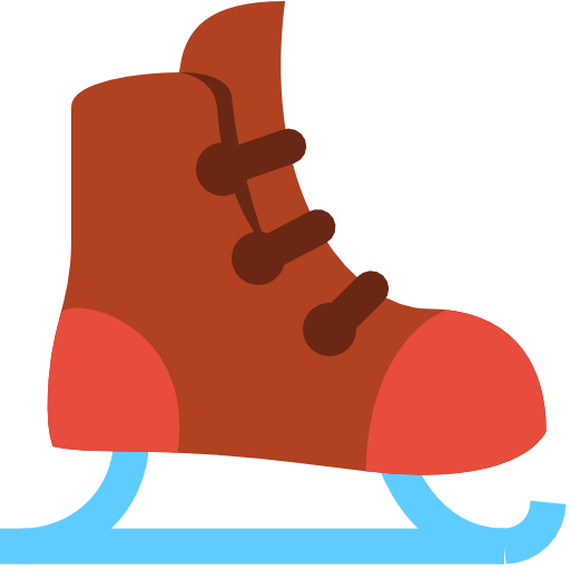 Ice skating shoes clipart