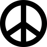 Peace Sign Clipart Black And White - Free Clipart ...