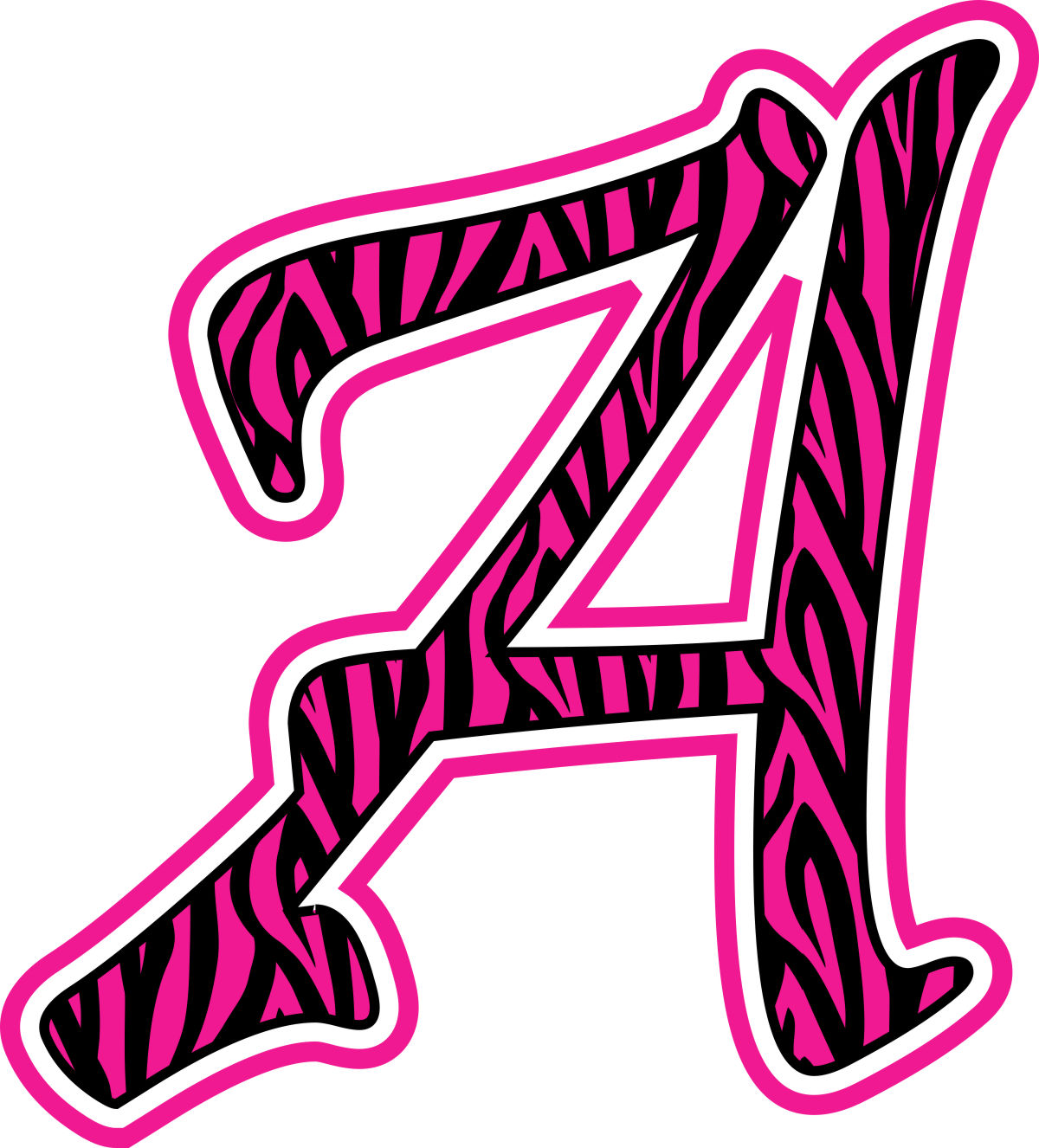 pink zebra clip art free - photo #31
