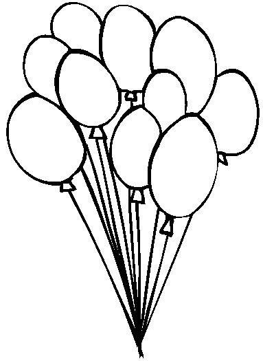Birthday Balloons Coloring Pages | Forskulla.com