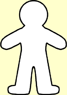 Clipart person template outline
