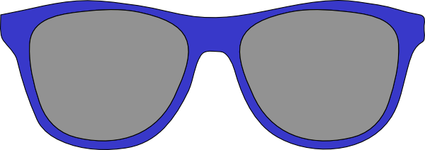 Wayfarer Sunglasses Clip Art - vector clip art online ...