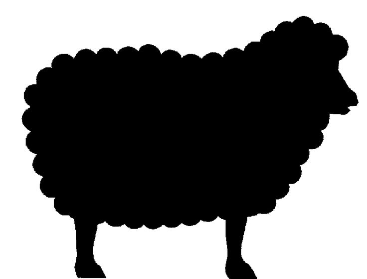 Clipart sheep silhouette