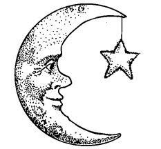 Crescent+Moon+Face+Drawing | Crescent Moon | Thinkin' About Inkin ...