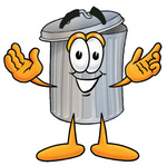 Animated trash can clipart