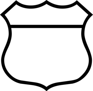 Police badge outline clip art