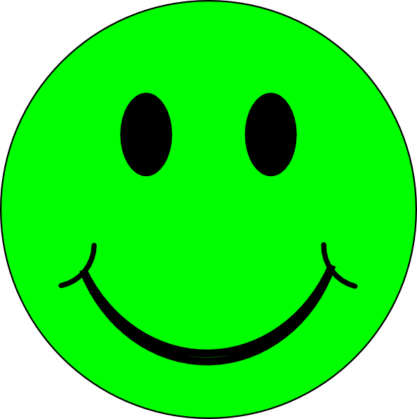 Green Smiley Face Clipart
