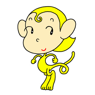 Monkey cartoon character - Little yellow monkey | Flickr - Photo ...