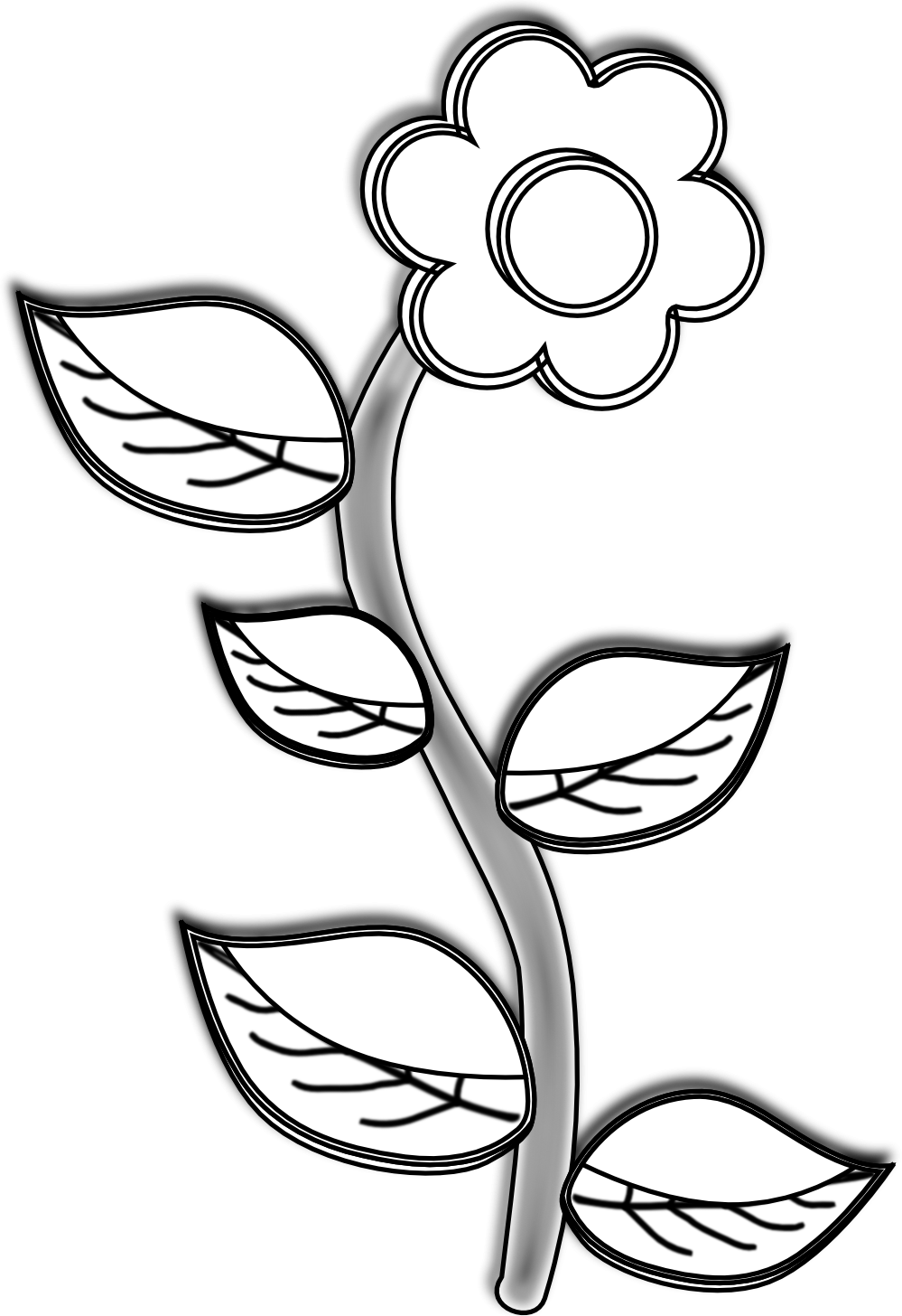 Black And White Plant Clip Art - ClipArt Best