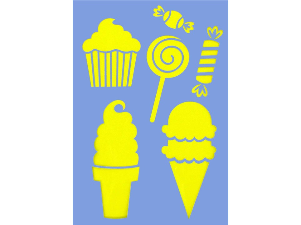ShowOffs Sweet Treats Decorative Stencil Shop Hobby Lobby ClipArt
