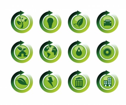 Recycle Reuse Restore icons Vector icon - Free vector for free ...