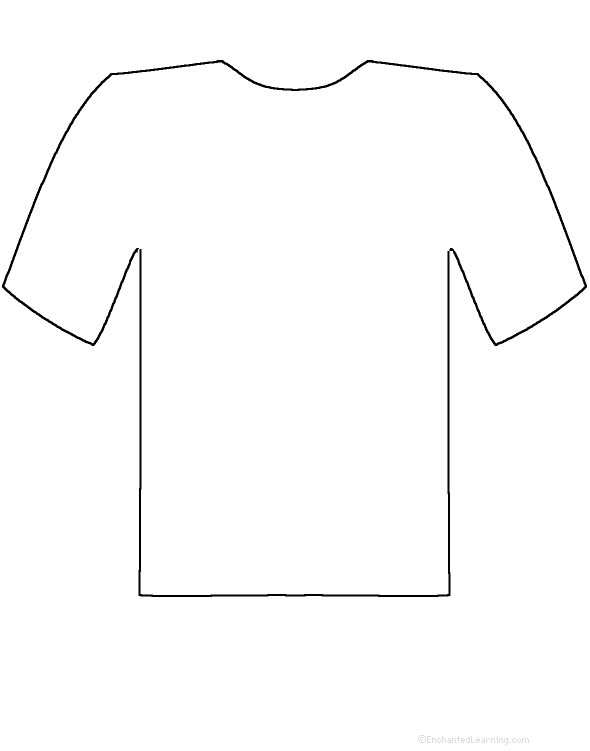 Printable T Shirt Outline