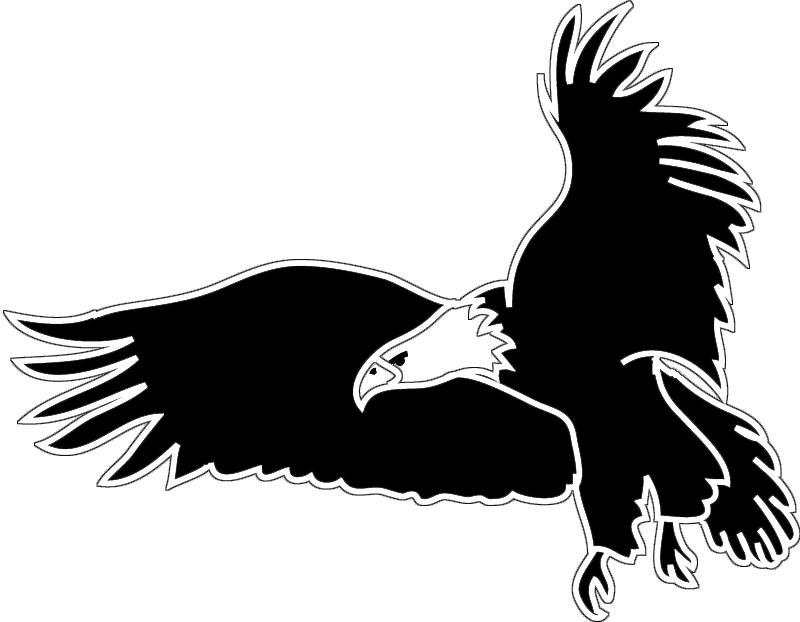 eagle clip art outline - photo #33