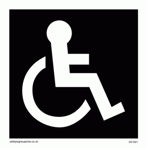 disabled toilet symbol - toilet door sign from Safety Sign Supplies