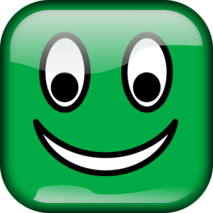 Green Smiley Square Clip Art - vector clip art online ...