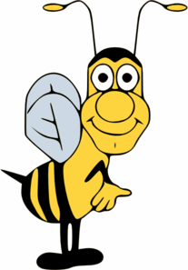 Funny Bumble Bee clip art - vector clip art online, royalty free ...