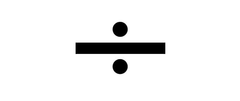 Divide Symbol