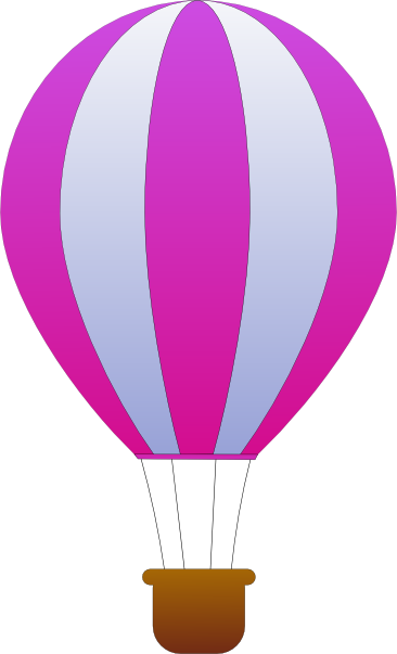 Maidis Vertical Striped Hot Air Balloons clip art Free Vector ...