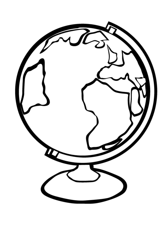 eps earth-globe printable coloring in pages for kids - number 3494 ...